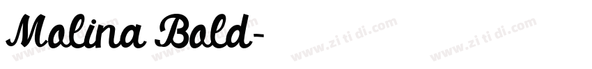 Molina Bold字体转换